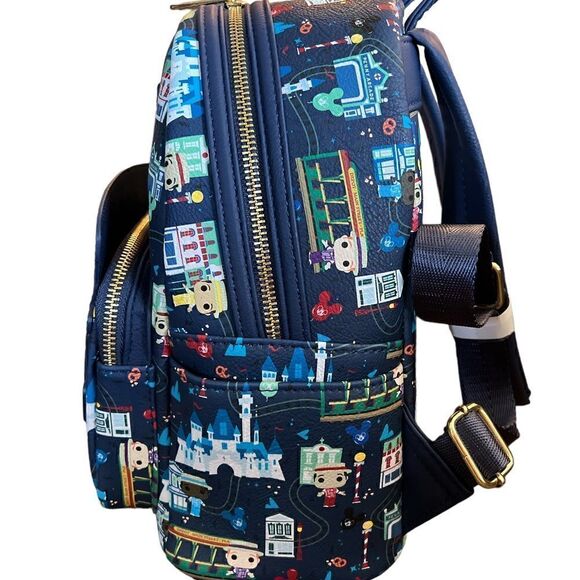 NWT Disney Parks Loungefly Mini Backpack - Dapper Dans - Main Street USA - Picture 3 of 4